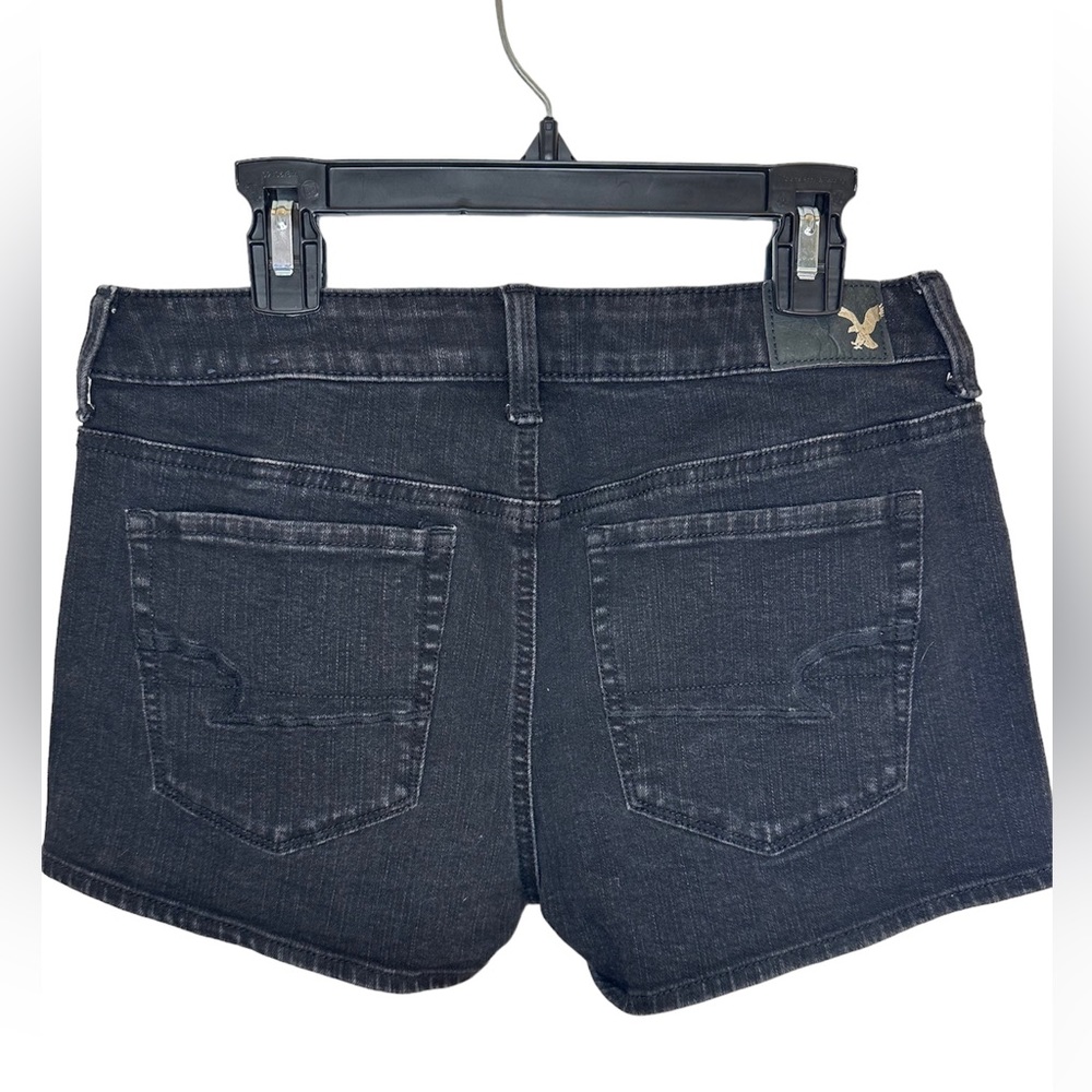 American Eagle Outfitters  hi rise shortie in black/ size 4 like new - Picture 3 of 8